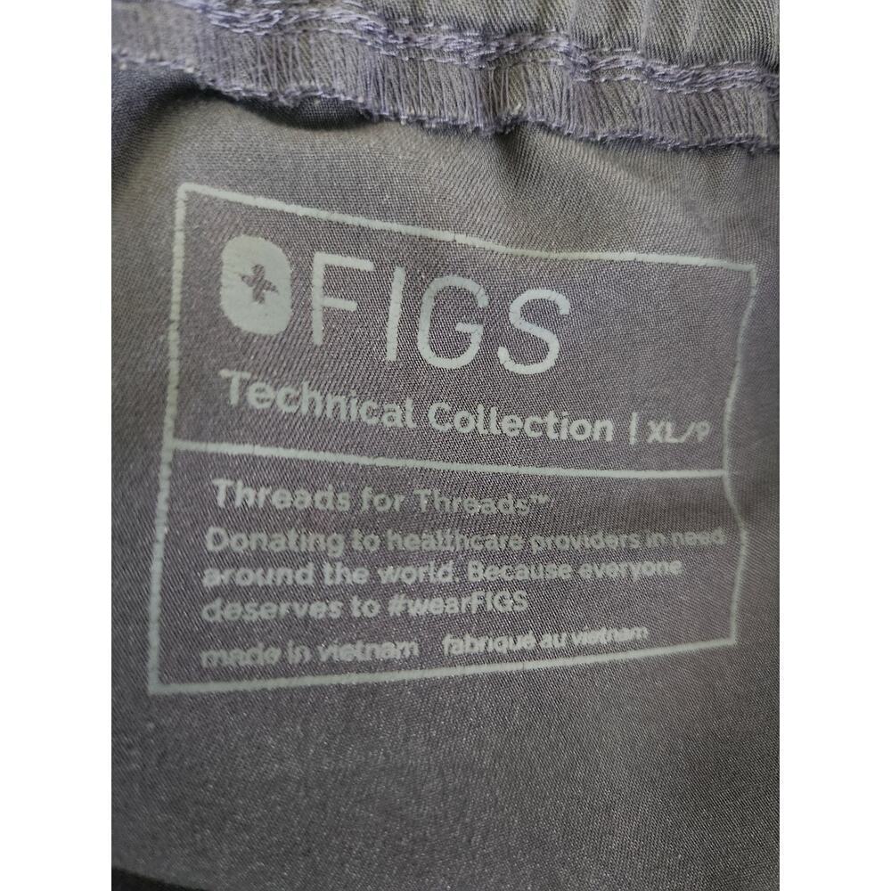 Figs Zamora Jogger scrub pants womens XL/P Gray zip pocket nurse medical office - Picture 4 of 7